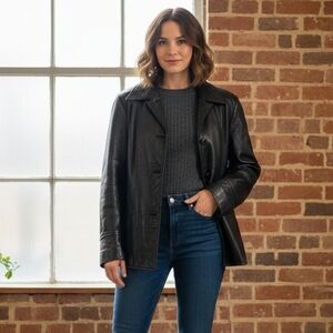 Classic Black Leather Jacket